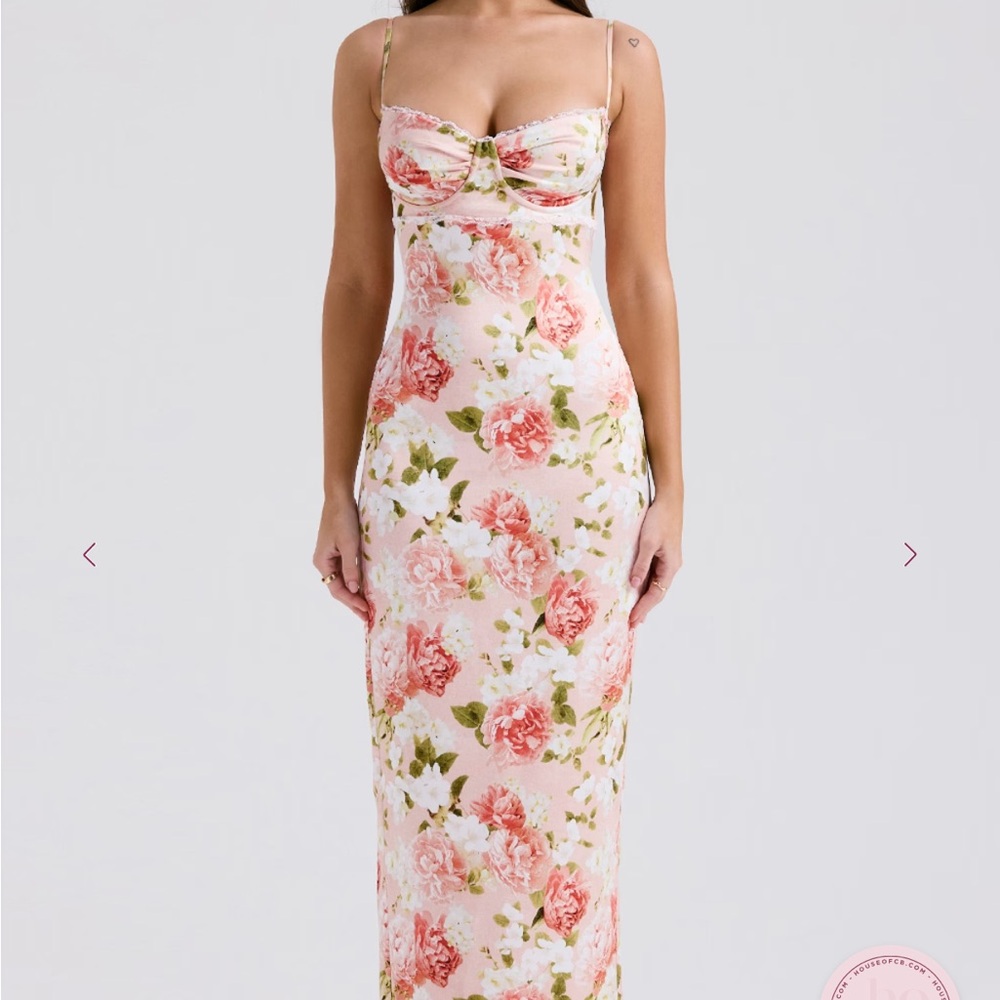 NWT House of CB Floral Pink Women's Dress